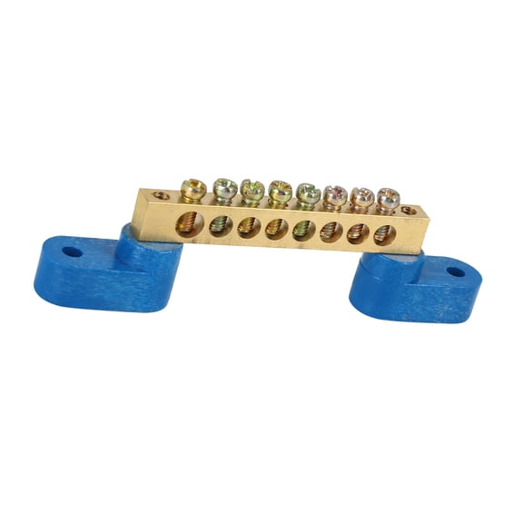Unique Bargains 8 Positions Screw Metal Terminal Grounding Strip Bus Bar Block DC250V 110A
