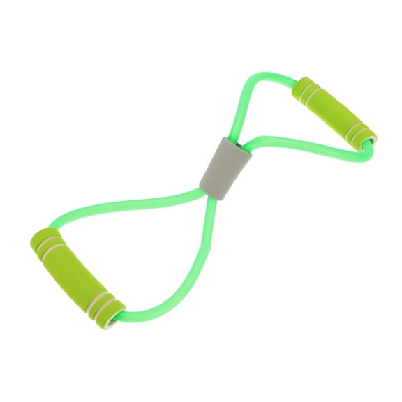 Unique Bargains 8-Shaped Resistance Band, Figure 8 Exercise Bands, 8 Word Elastic, Expander Elastic Muscle Training for Women Men for Yoga Gym Green