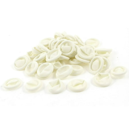 Unique Bargains 80 Pcs Beige Antistatic Protective Latex Finger Cots Fingertips