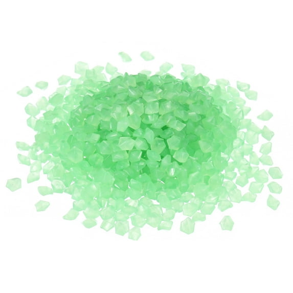Unique Bargains 8000Pack Glow Rocks 3-5mm Glow Pebbles Luminous Stone Decor Light Green