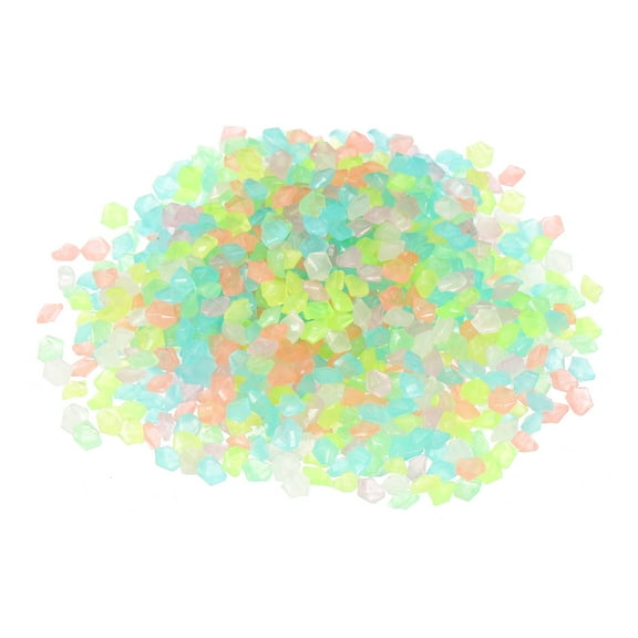 Unique Bargains 8000Pack Glow Rocks 3-5mm Glow Pebbles Luminous Stones Decor DIY
