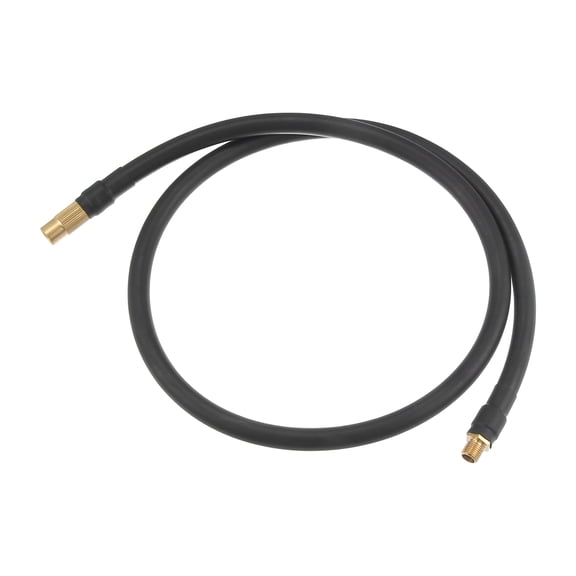 Unique Bargains 80cm Tire Inflator Extension Hose Chuck Adapter Air Pump Tube Tire Valve Pipe for Car Black Copper Tone