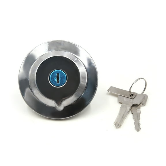 Unique Bargains 80mm Diameter Metal Motorcycle Fuel Tank Gas Cap Cover w 2 Keys for YBR