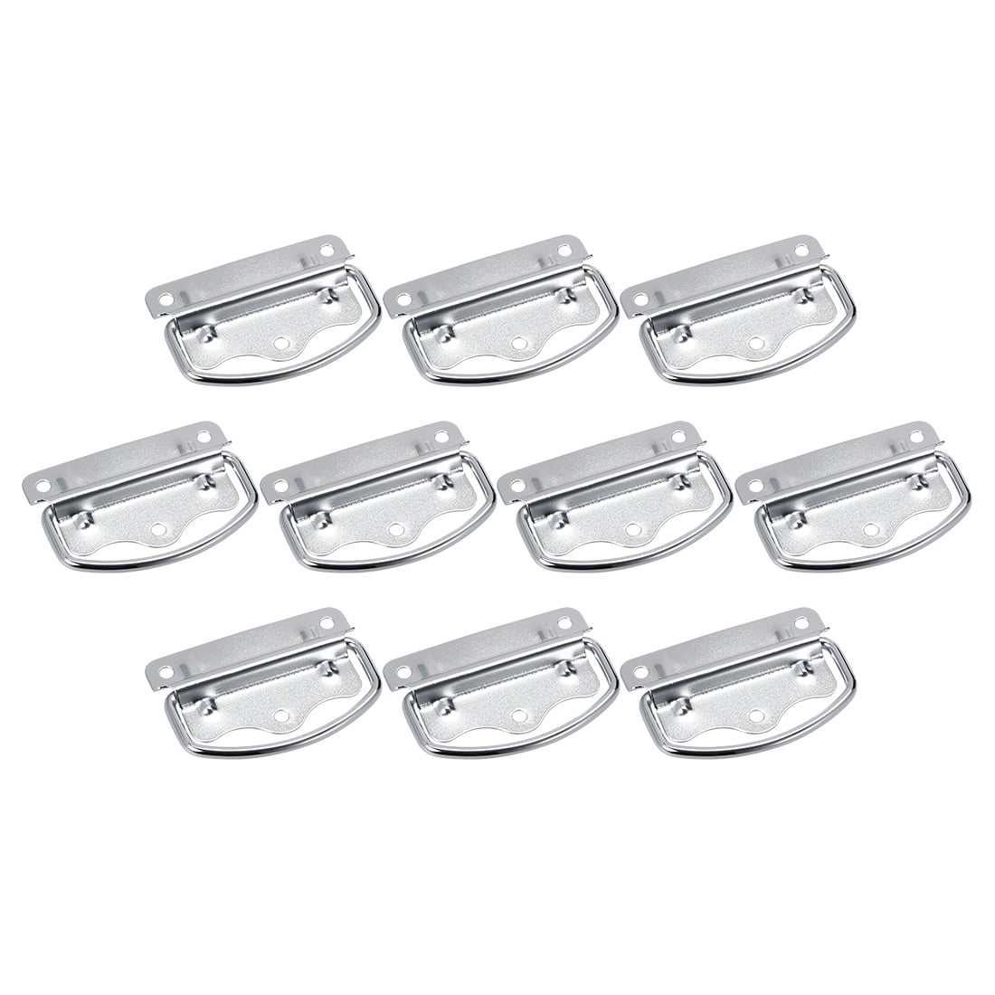 Unique Bargains 80mmx49mm Iron Spray-Paint Toolbox Case Chest Ring Pull Handle
