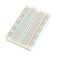 thumbnail image 1 of Uxcell White Plastic Foam Electronic Components Electronic Circuit Test Board Breadboard 82 x 55 x 8mm, 1 of 1