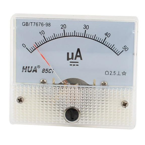 Unique Bargains 85C1 Panel DC Ampere Meter Analog Ammeter 0-50uA
