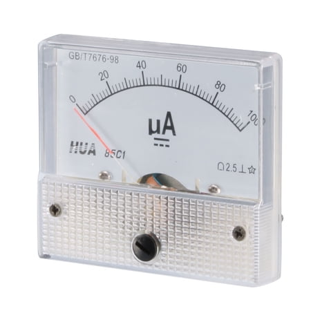 Unique Bargains 85C1-uA Panel DC 0-100uA Current Measuring Tool Analogue Meter