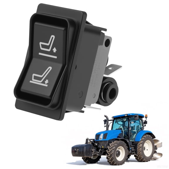 Unique Bargains 87308605 Seat Air Suspension Adjustment Rocker Switch for John Deere for New Holland Tractors T6060 T7030 T7040 T7050 T7060 T7070 T8010 T8 Series Replace 87347940/RE225257/508257D1
