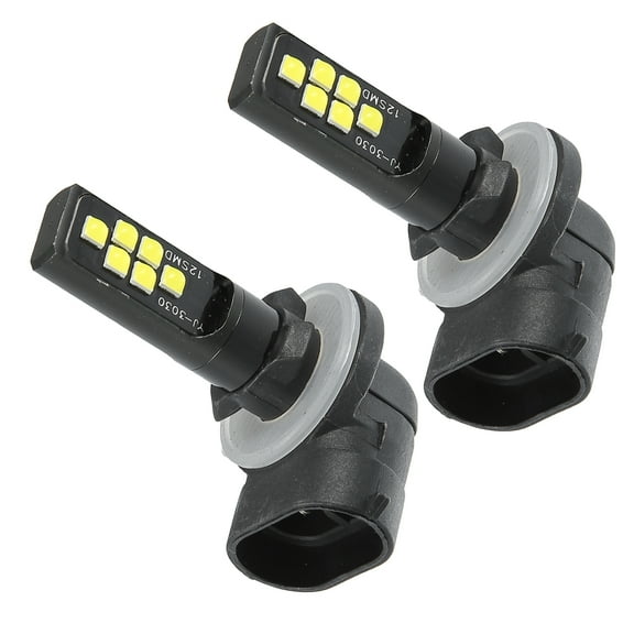 Unique Bargains 881 Fog Lights Bulbs High Power 12 3030 Chips Auto LED Car Lamp Waterproof (Set of 2)