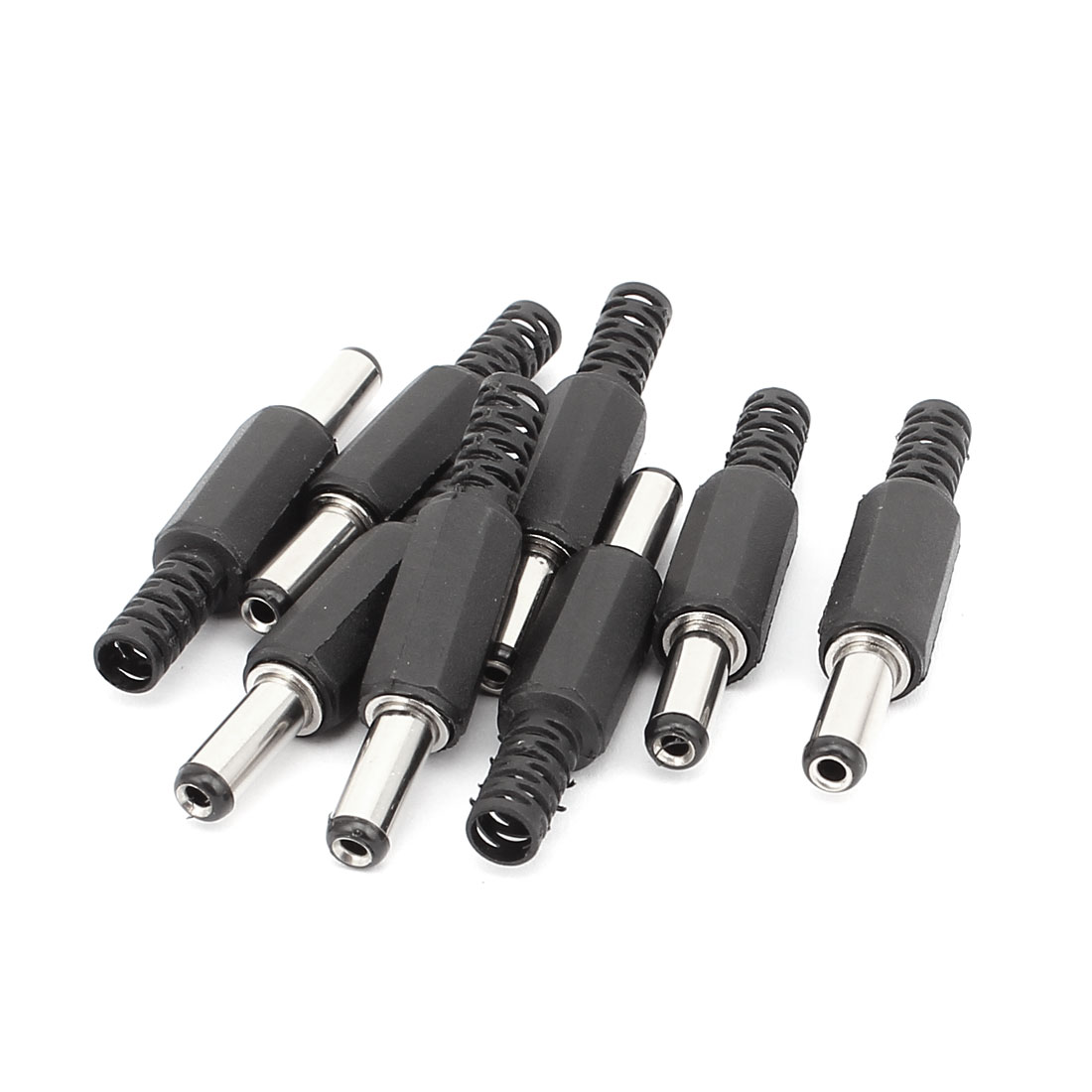 Unique Bargains 8PCS 5.5mm x 2.1mm Solder DC Power Jack Male Plug