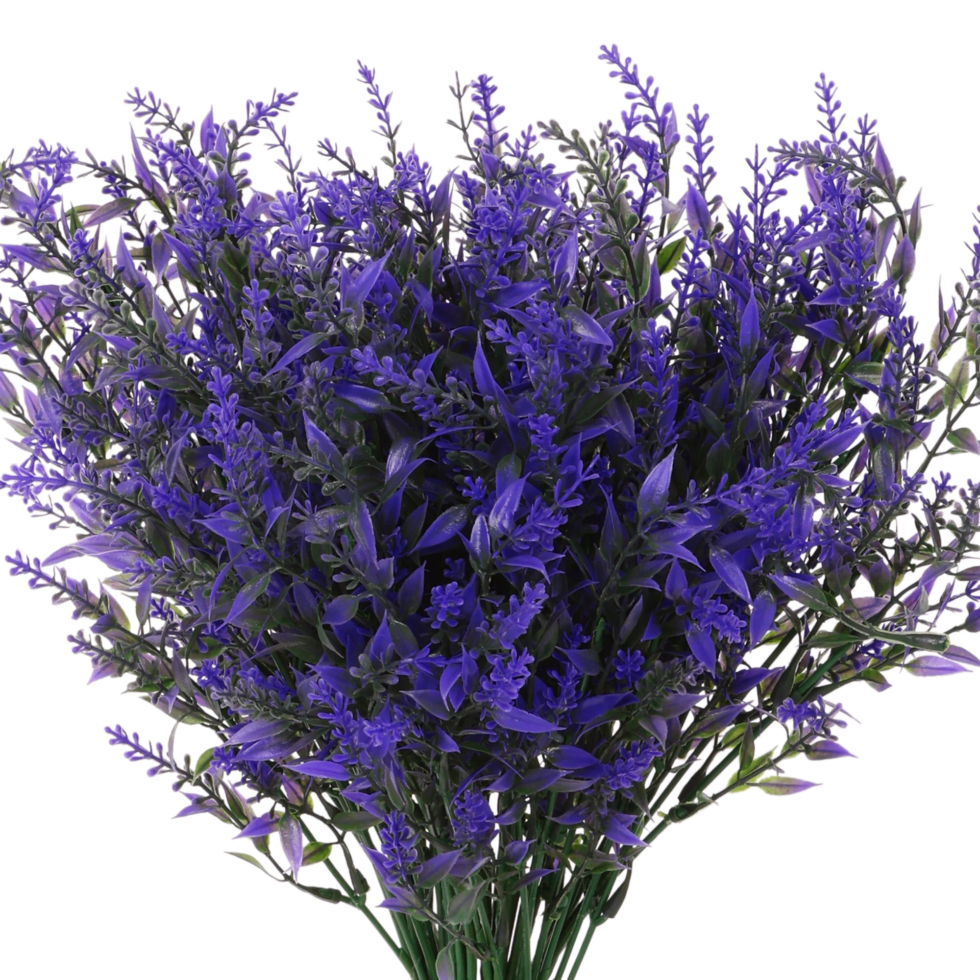 Unique Bargains 8Pcs Artificial Lavender Bundle Fake Flowers Indoor Outdoor Decor Purple