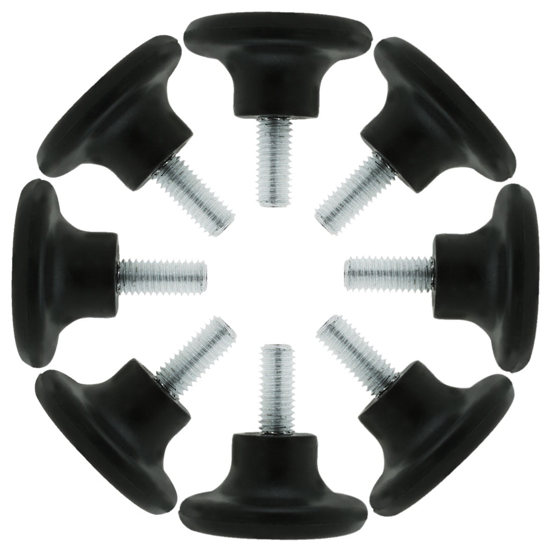 Unique Bargains 8Pcs M8 x 18mm Adjustable Leveling Feet for Table Desk Leg