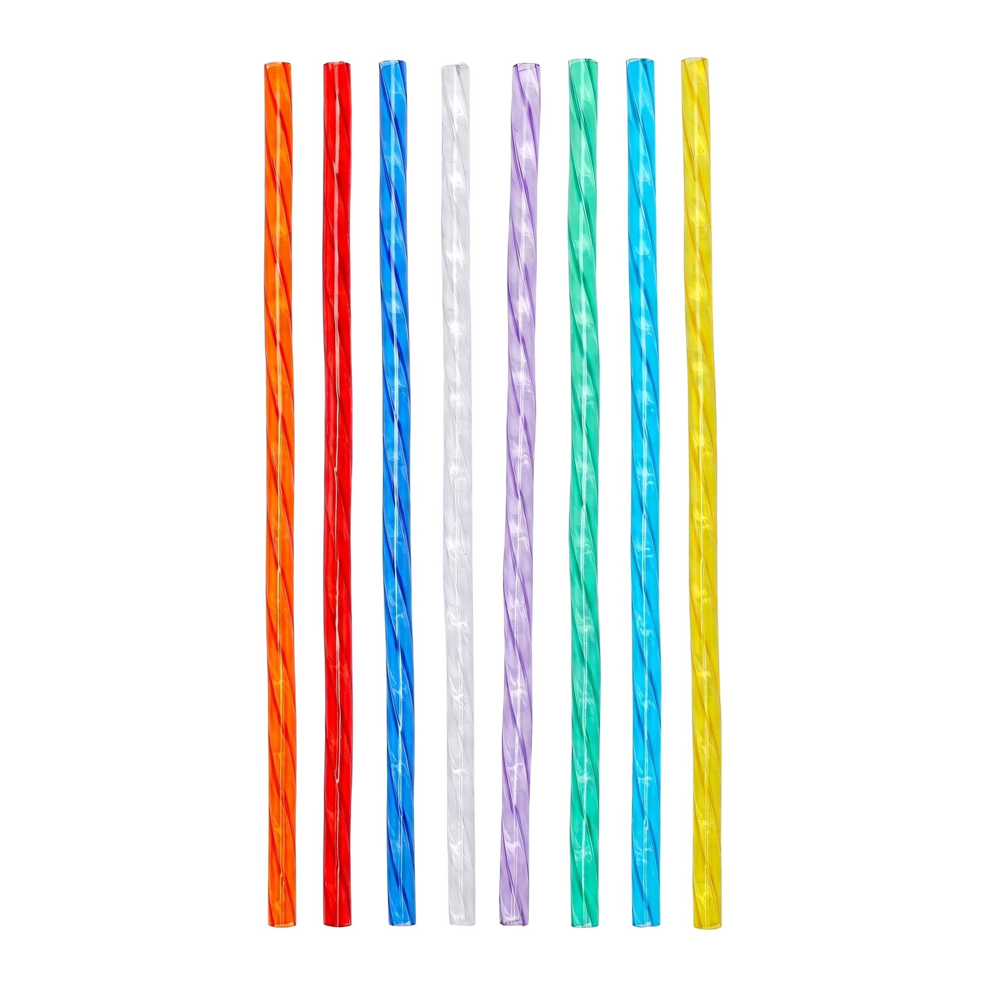 Unique Bargains 8Pcs Reusable Plastic Straws for 40 oz Tumbler Color A