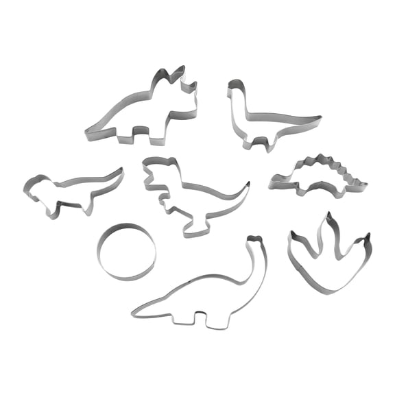 Unique Bargains 8Pcs Stainless Steel Shaped Metal Cookie Cutters Silver