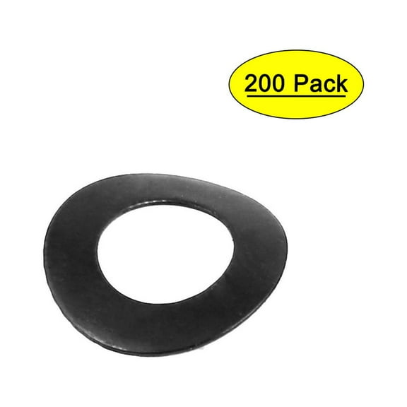 Unique Bargains 8mm Fitting Dia Carbon Steel Compressed Type Curved Spring Washer 200pcs