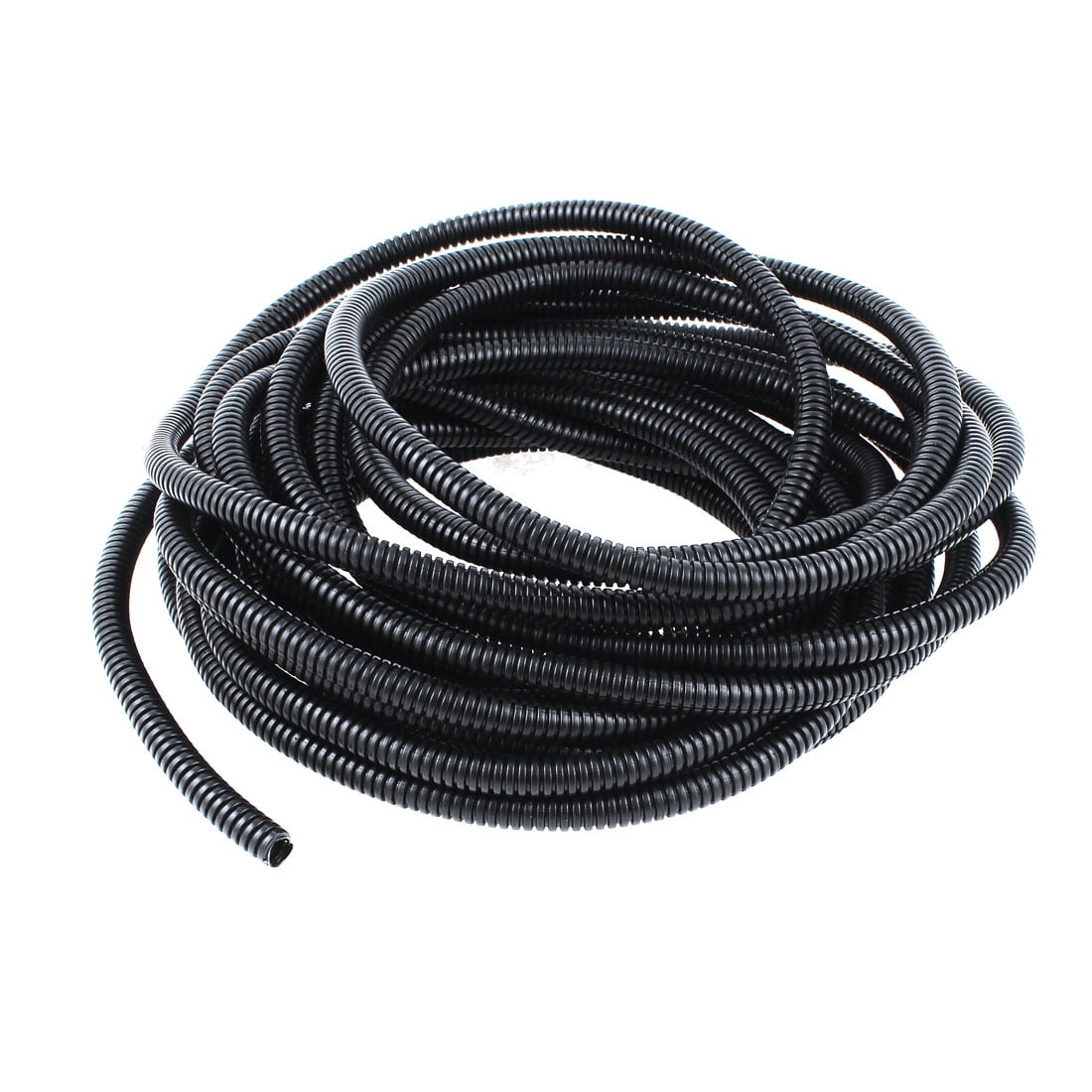 Unique Bargains 8mm Flexible PVC Corrugated Gas Tubing Pond Tube Hose 9.6m for Water Garden