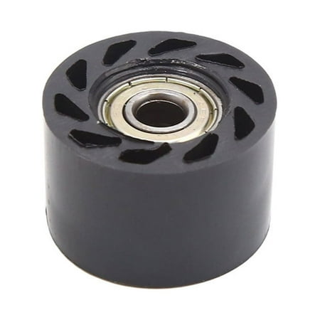 Unique Bargains 8mm Hole Chain Roller Pulley Slider Tensioner Wheel Guide Black for CRF