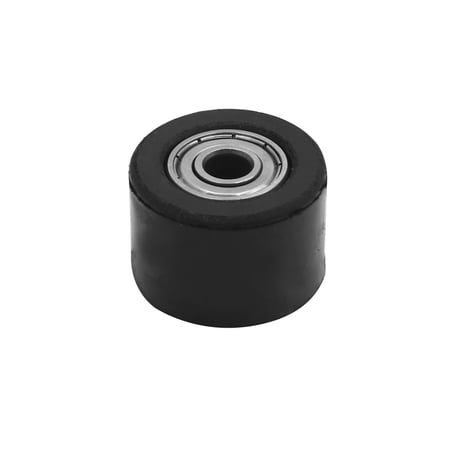 Unique Bargains 8mm Hole Rubber Chain Roller Pulley Tensioner Wheel Guide for Motorcycle