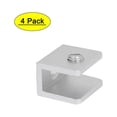 thumbnail image 1 of Unique Bargains 8mm Thickness Glass Shelf Rectangle Clip Clamps Bracket Support 4 Pcs, 1 of 4