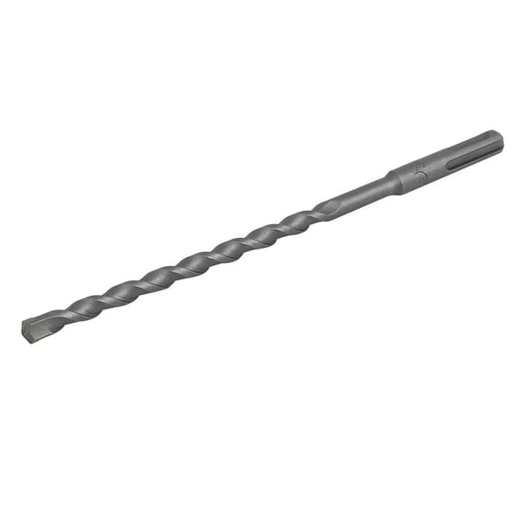 Unique Bargains 8mm Tip 200mm Long Chrome Steel Round PLUS Shank Masonry Hammer Drill Bit