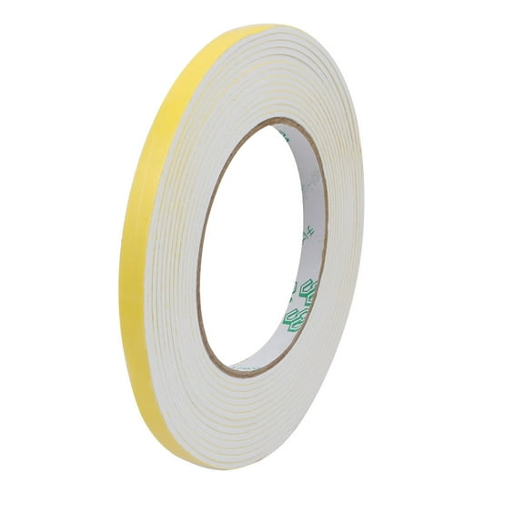 Unique Bargains 8mm Width 2mm Thick Single Side Sealed Shockproof Sponge Tape White 5M Length