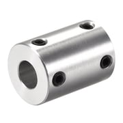 Unique Bargains 8mm to 8mm Bore Rigid Coupling 25mm Length 18mm Diameter Aluminum Alloy Shaft Coupler Silver