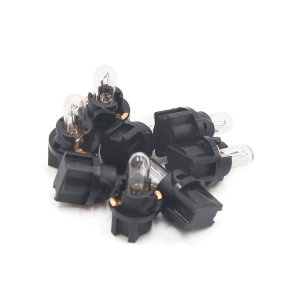 Unique Bargains 8pcs 12V T5 Yellow Vehicle Car Interior Dashboard Instrument Panel Light Bulb