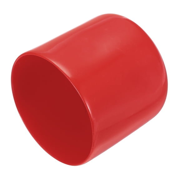 Unique Bargains 8pcs 44mm Round Red Vinyl End Cap Screw Thread Protectors Rubber Cover Caps