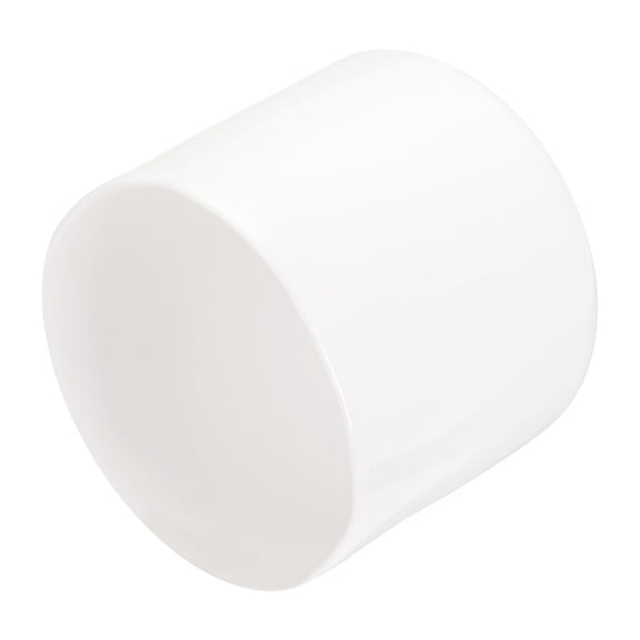 Unique Bargains 8pcs 48mm Round White Vinyl End Cap Screw Thread Protectors Rubber Cover Caps