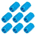 thumbnail image 1 of Unique Bargains 8pcs Blue Tire Stem Valve Cap Car Dustproof Hexagon Shape Aluminium Alloy Tire Cap, 1 of 5