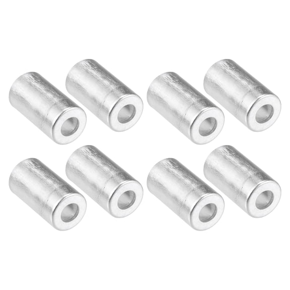 Unique Bargains 8pcs Car Aluminum Air Conditioner Pipe Joint Fitting Sleeve 10mm 16mm Hole Dia