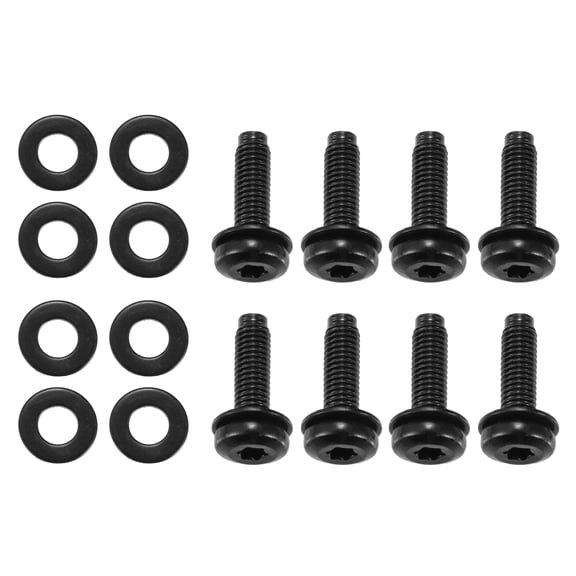 Unique Bargains 8pcs Car Windshield Frame Screws Bolts for Jeep Wrangler JK 2007-2018