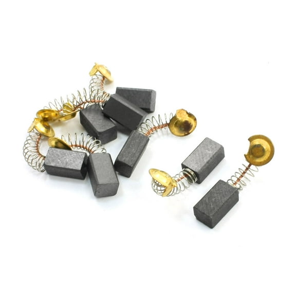 Unique Bargains 8pcs Carbon Brushes Gold Tone 13mmx7mmx6mm for Angle Grinder