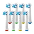 thumbnail image 1 of Unique Bargains Professional Electric Toothbrush Replacement Heads White Gentle Clean Nylon Bristles White 8, 1 of 7