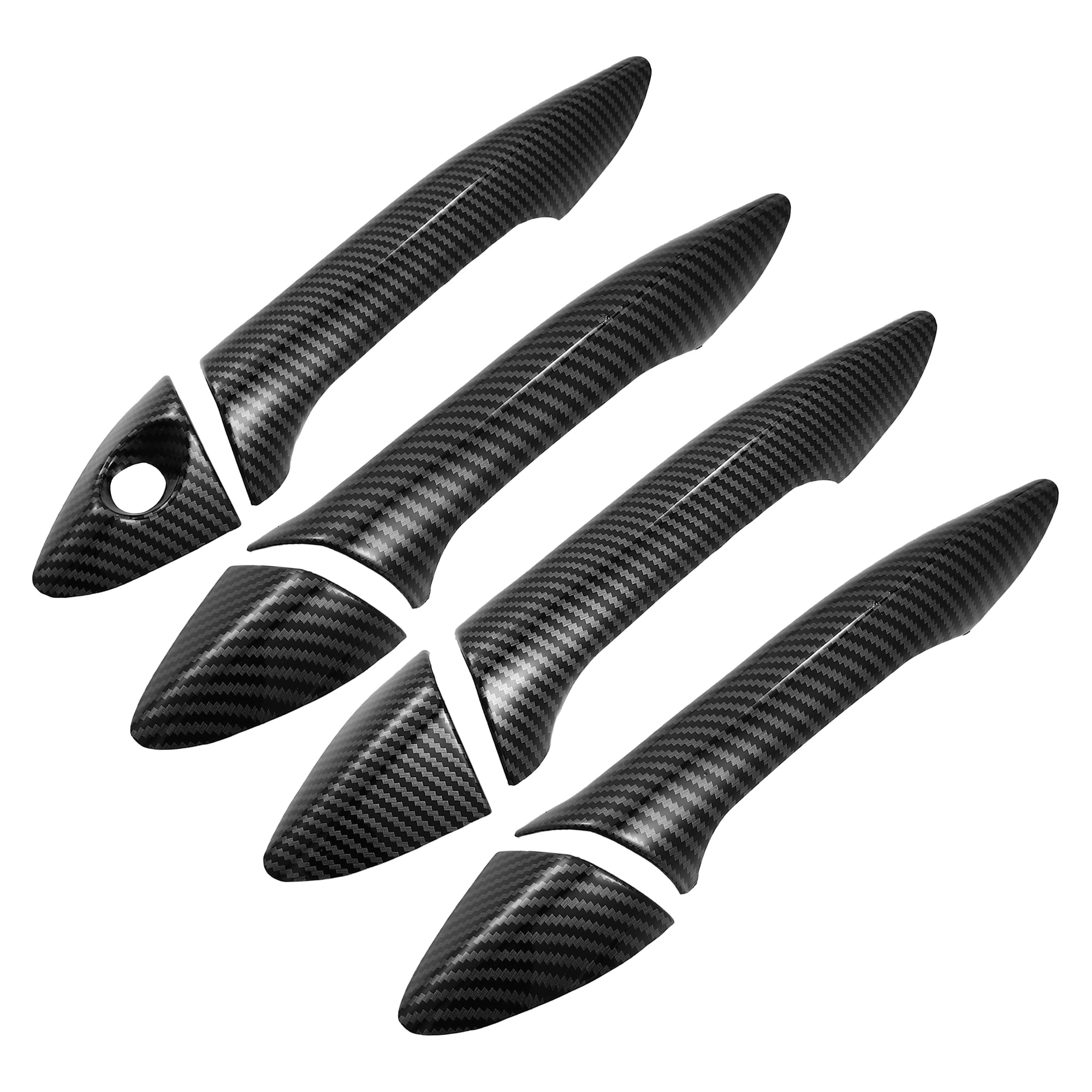 Unique Bargains 8pcs Exterior Door Handle Cover Trim for Hyundai Elantra 2011-2016 Black