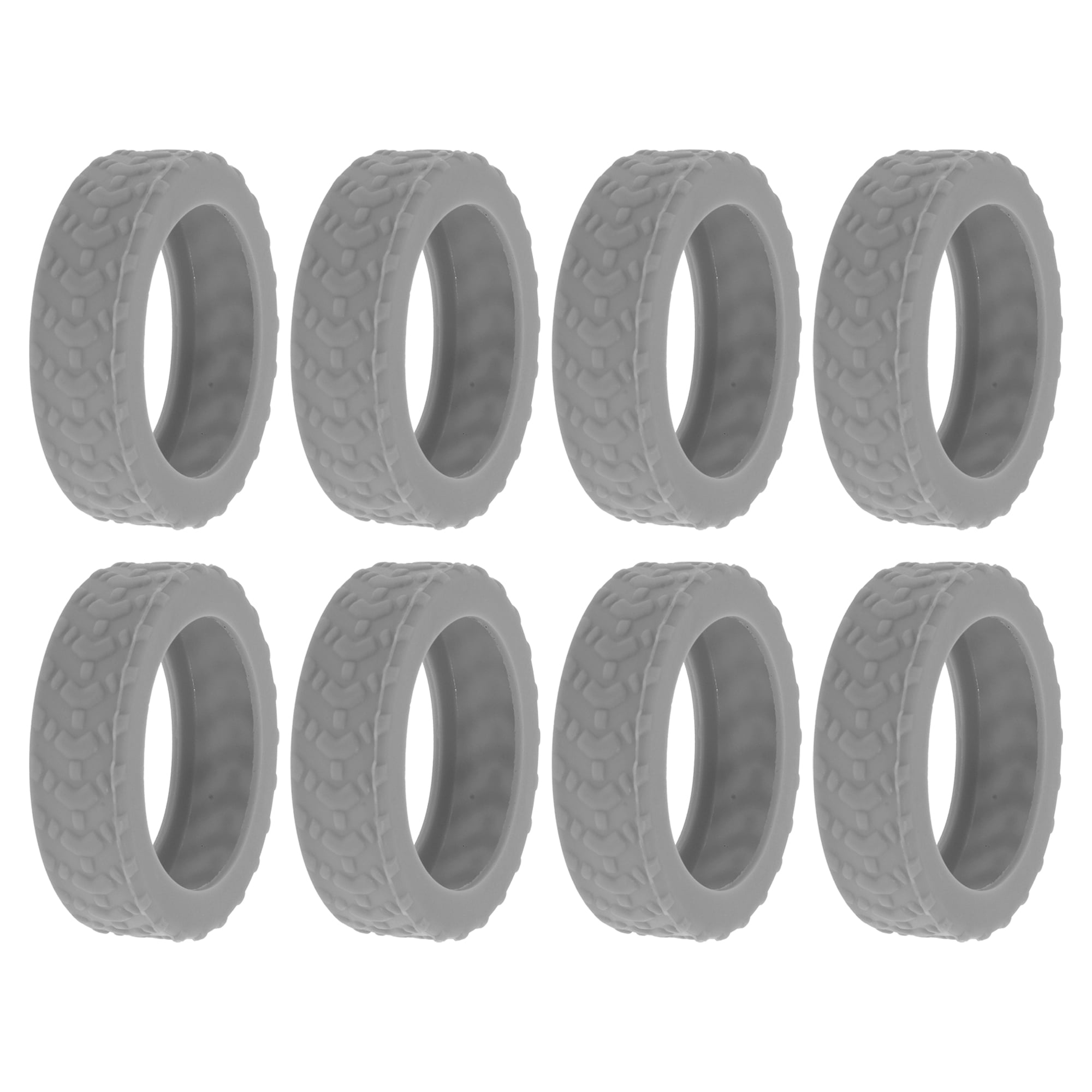 Unique Bargains 8pcs Luggage Wheel Covers Travel Suitcase Wheel Cover Yellow Grey Arrow