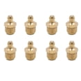 thumbnail image 1 of Unique Bargains 8pcs M12 x 1.25 Thread Brass Straight Grease Nipple Fitting for Car, 1 of 3