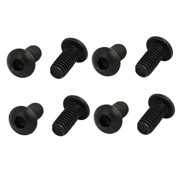 Unique Bargains 8pcs M6x12mm 10.9 Grade Left Hand Thread Bolt Lock Screw for Drill Chuck