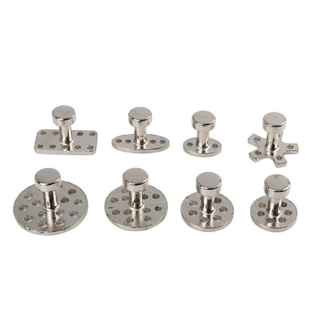 Unique Bargains 8pcs Metal Paintless Dent Repair Removal Tools Glue Puller Tab for Car Body Door