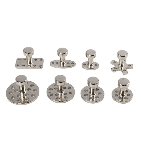 Unique Bargains 8pcs Metal Paintless Dent Repair Removal Tools Glue Puller Tab for Car Body Door