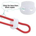 thumbnail image 1 of Unique Bargains 8pcs Plastic Spring Cord Locks Rope Fastener Double Holes Toggle Stoppers Sliders for Backpack Shoelaces, White, 1 of 6