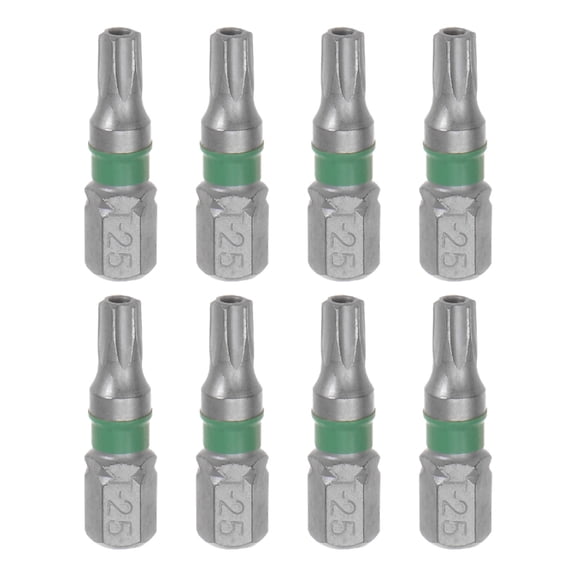 Unique Bargains 8pcs T25 Torx Hex Screwdriver Bit 1/4' Hex Shank 1' Length S2 Steel Magnetic Power Drill Bits