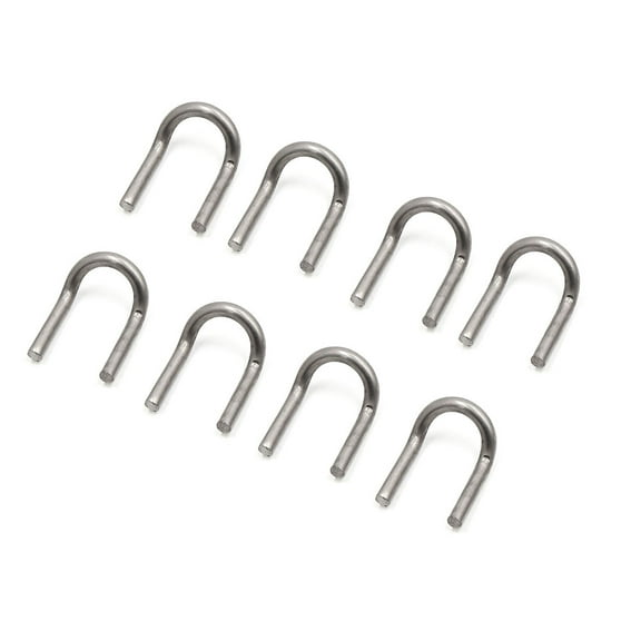 Unique Bargains 8pcs Universal U Shaped Motorcycle Scooter Exhaust Pipe Muffler Pull Hooks