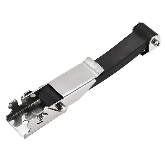 Unique Bargains 9.25" Rubber Flexible SUS304 Stainless Steel Draw Latches Buckle