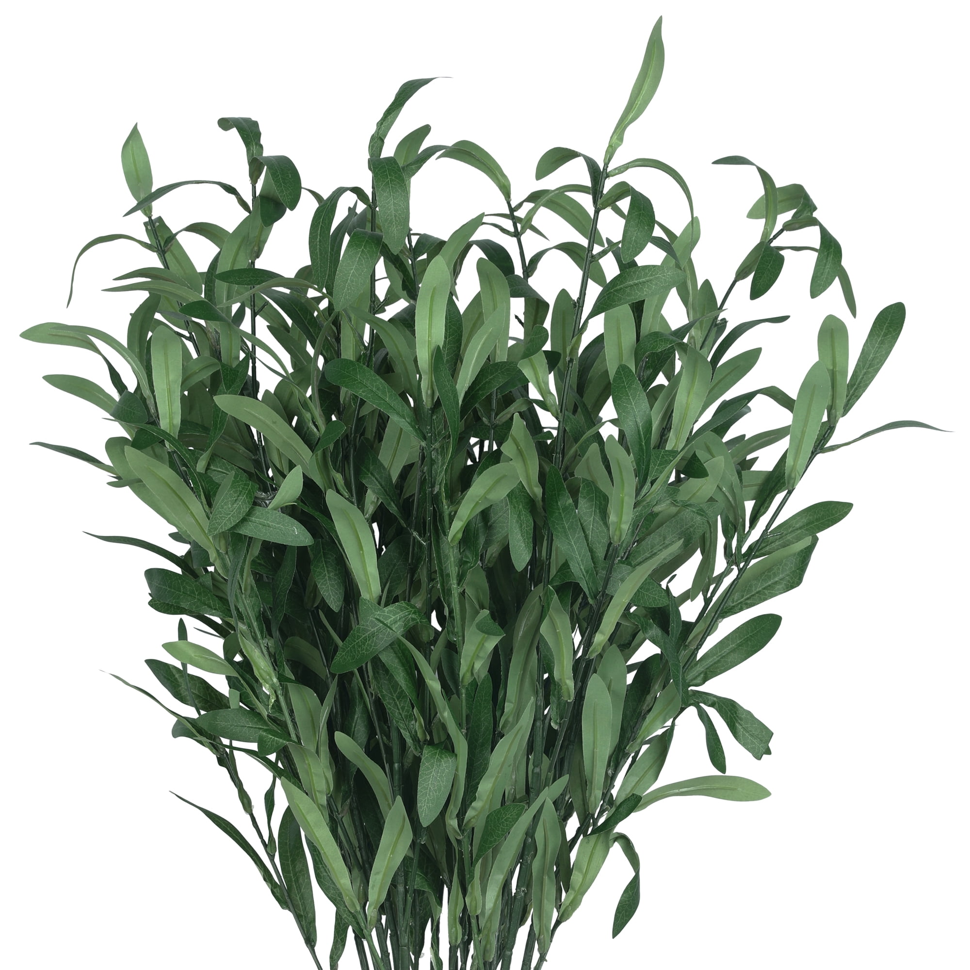 Unique Bargains 9 Pack Artificial Greenery Plants Fake Tree Branches Green Olive Branch