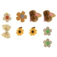 thumbnail image 1 of Unique Bargains 9 Pcs Fashion Cute Rabbit Hair Clips Hairdo Clips for Girls for Children Brown, 1 of 2