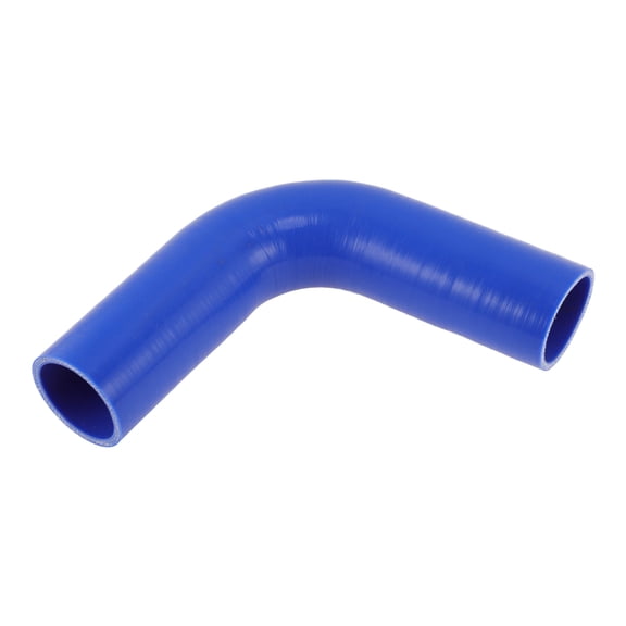 Unique Bargains 90 Degrees Elbow Coupler Silicone Hose 51mm to 51mm ID 4 Layers Cloth Intercooler Heater Turbocharger Air Intake Pipe Radiator Coolant Tube 7" L Blue