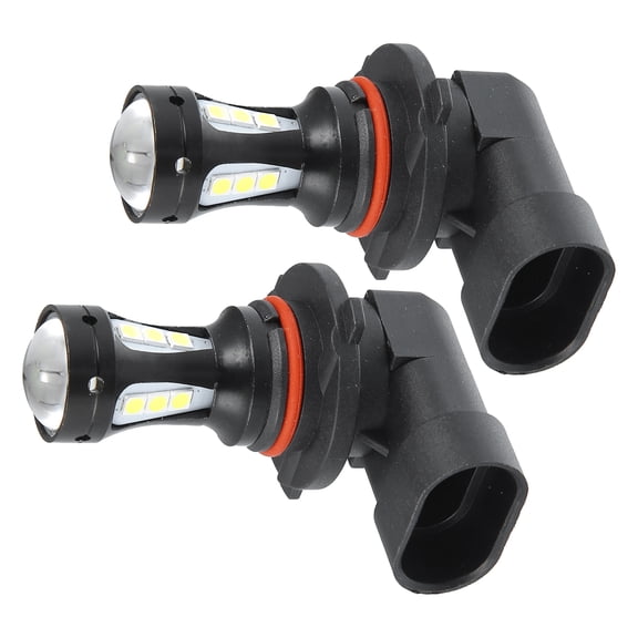 Unique Bargains 9006 Fog Lights Bulbs Bulb 3030 Chips Car LED Driving Running Lamp Aluminum White (Set of 2)