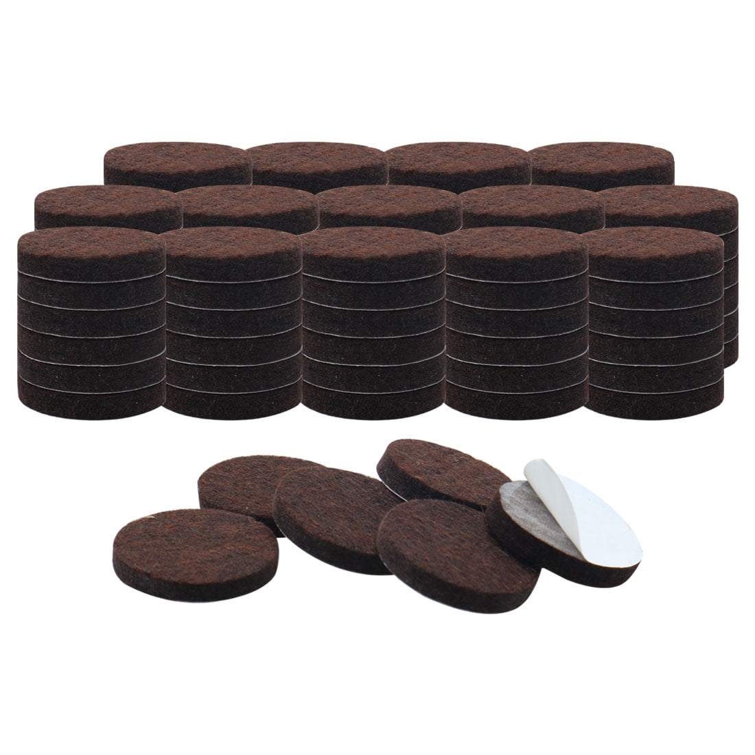 Unique Bargains 90pcs Furniture Pads Round 3/4" Self-stick Non-slip Felt Pads