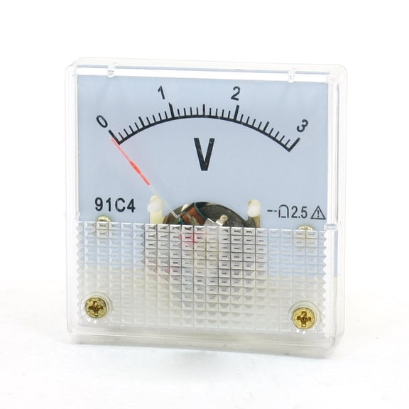Unique Bargains 91C4 DC 0-3V Analogue Pointer Panel Meter Voltmeter